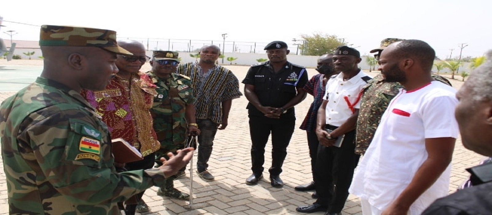 HON. LAWYER NICHOLAS SOYIRI LEADS TOP MILITARY OFFICIALS TO INSPECT PROGRESS OF CONSTRUCTION WORKS OF FORWARD OPERATIONAL BASED IN JIRAPA